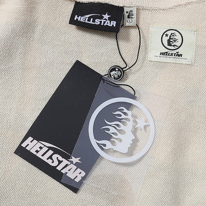 Hellstar If You Dont Like Us Beat Us Hoodie Grey