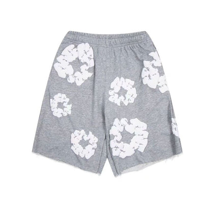 Denim Tears Cotton Wreath Shorts Grey