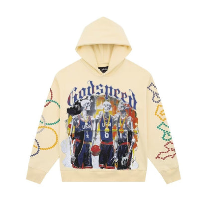 Godspeed Skeleton Basketball Team Hoodie
