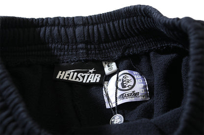Hellstar Shard Flame Spray Fade Sweat Shorts