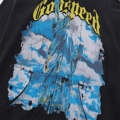 Godspeed Statue Of Liberty Zip Up Hoodie
