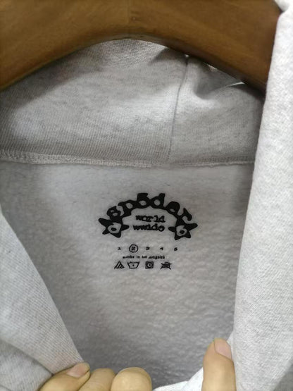 Sp5der Arach NY Phobia Hoodie 'Ash Grey'