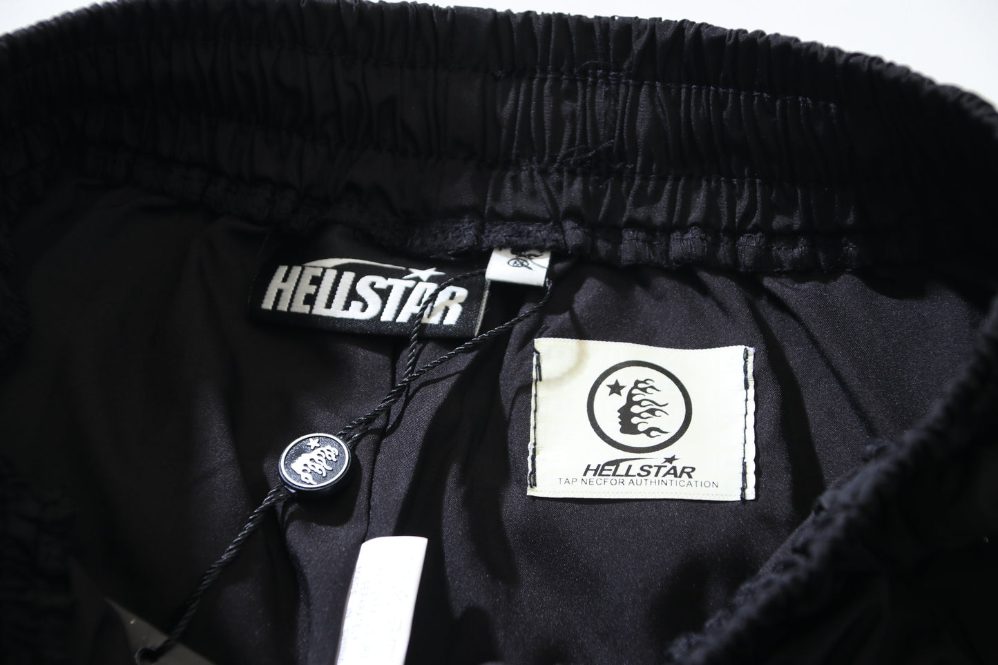 Hellstar Nylon Snap Button Track Pants Black