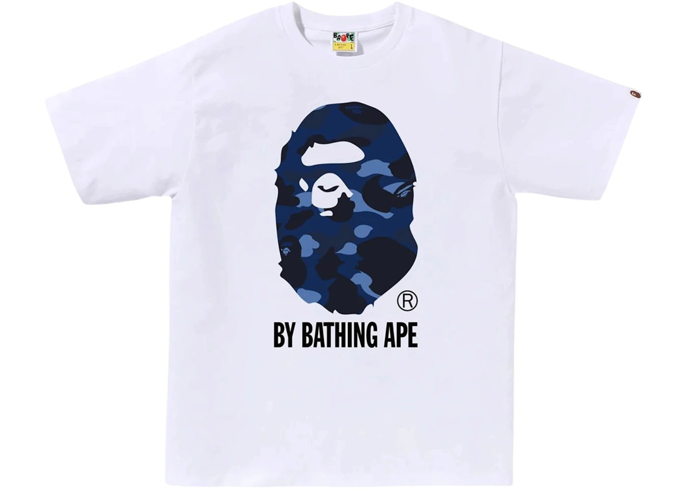 A Bathing Ape BAPE Big Ape Head Tee Blue Night Camo