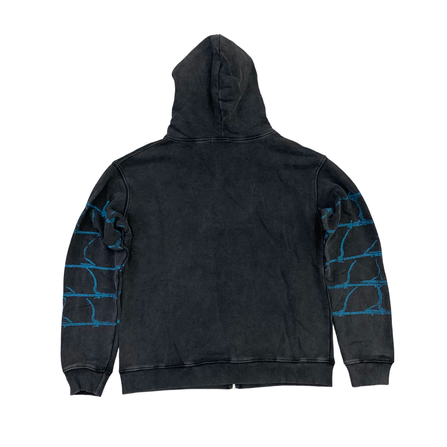 Vale Forever "Spider" Distressed Zip Up Hoodie