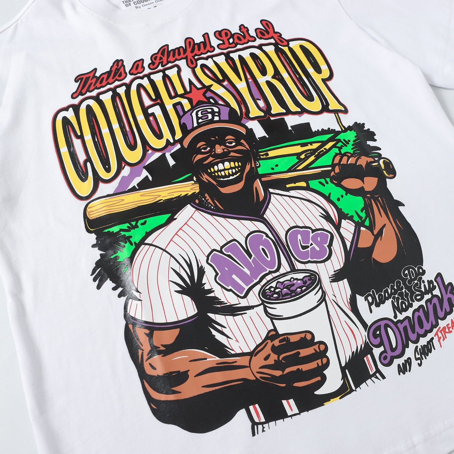 THAT'S A Awful Lot of Cough Syrup White baseball T-shirt