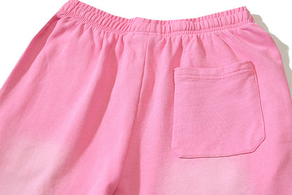 Hellstar Tribal Flame Graphic Print Sweatpants Pink