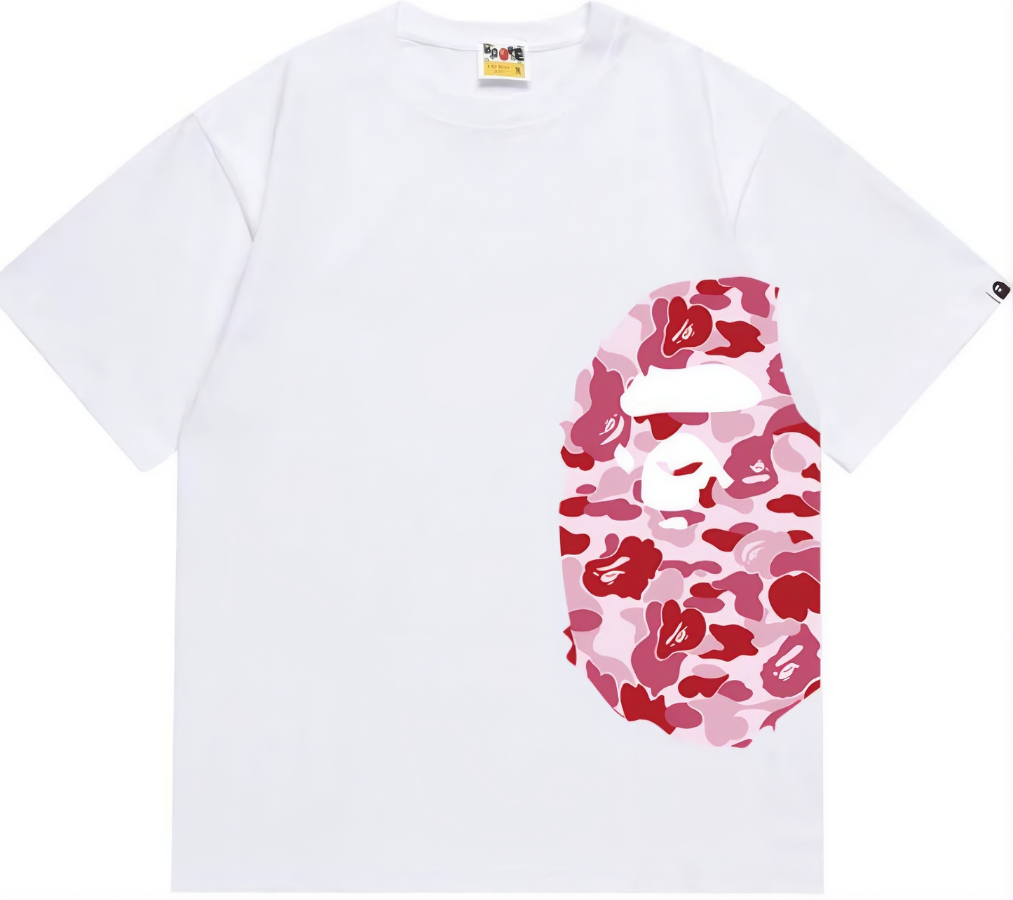 BAPE ABC Camo Side Big Ape Head Tee Pink Camo