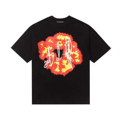 Denim Tears Graphic Print T-shirt Black