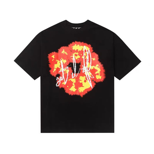 Denim Tears Graphic Print T-shirt Black