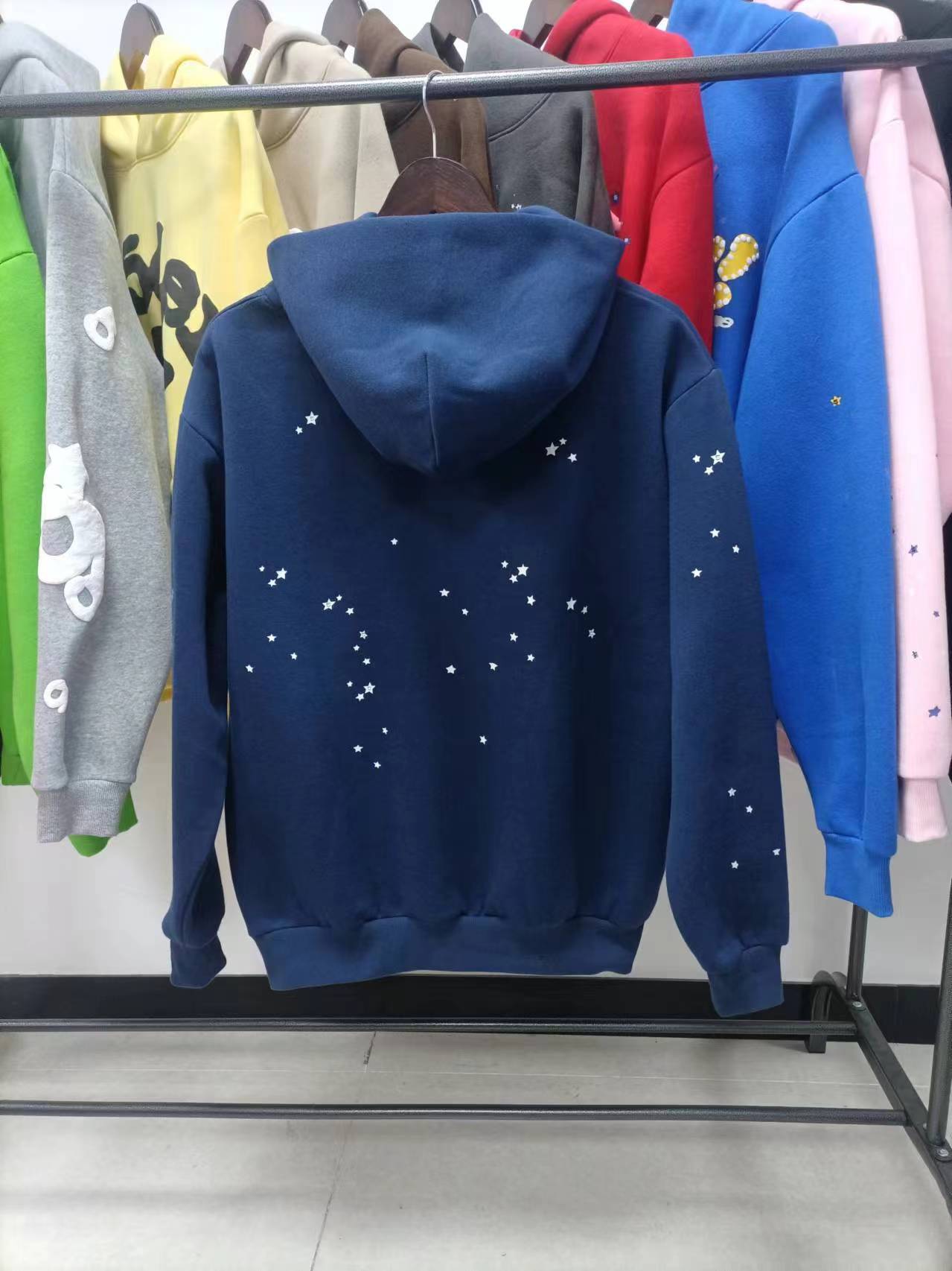 Sp5der Atlanta Hoodie 'Navy'