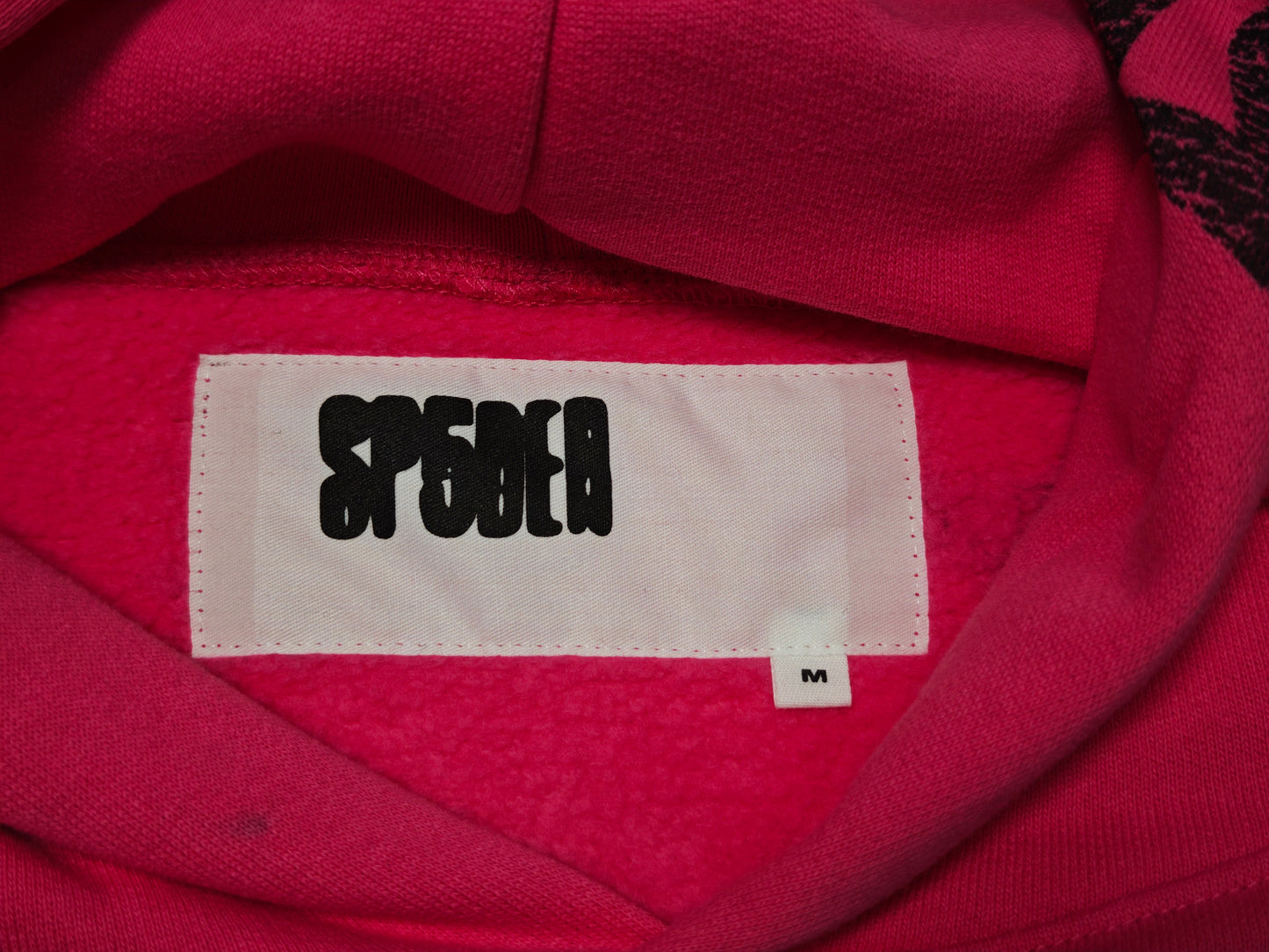 SP5DER Stencil Hoodie Pink