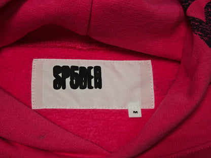 SP5DER Stencil Hoodie Pink