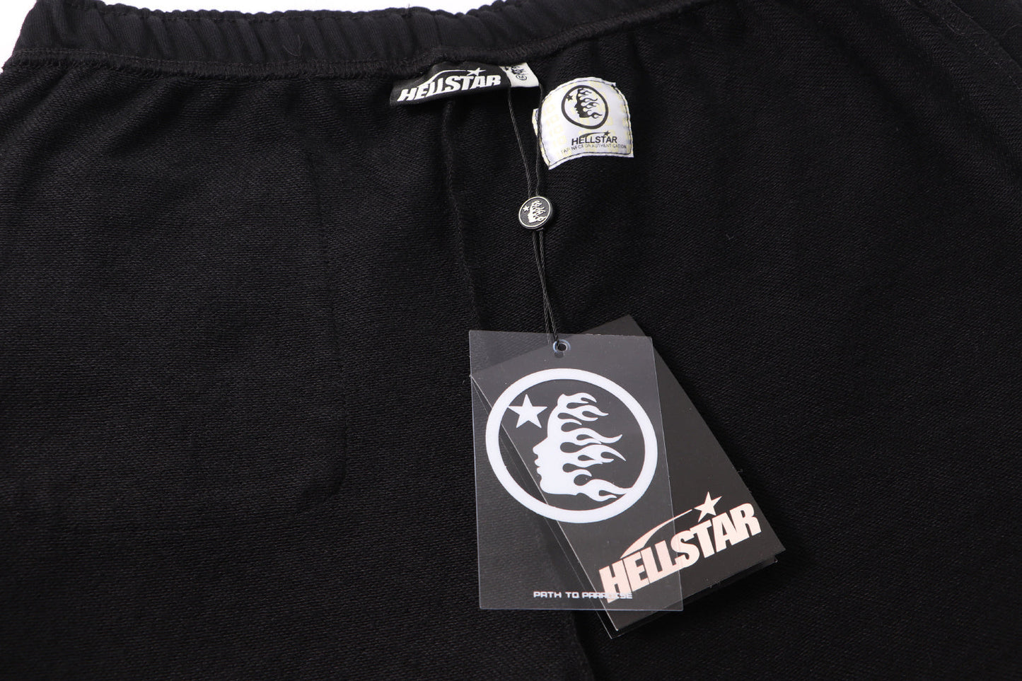 Hellstar Graphic Print Washed Black Sweatpants