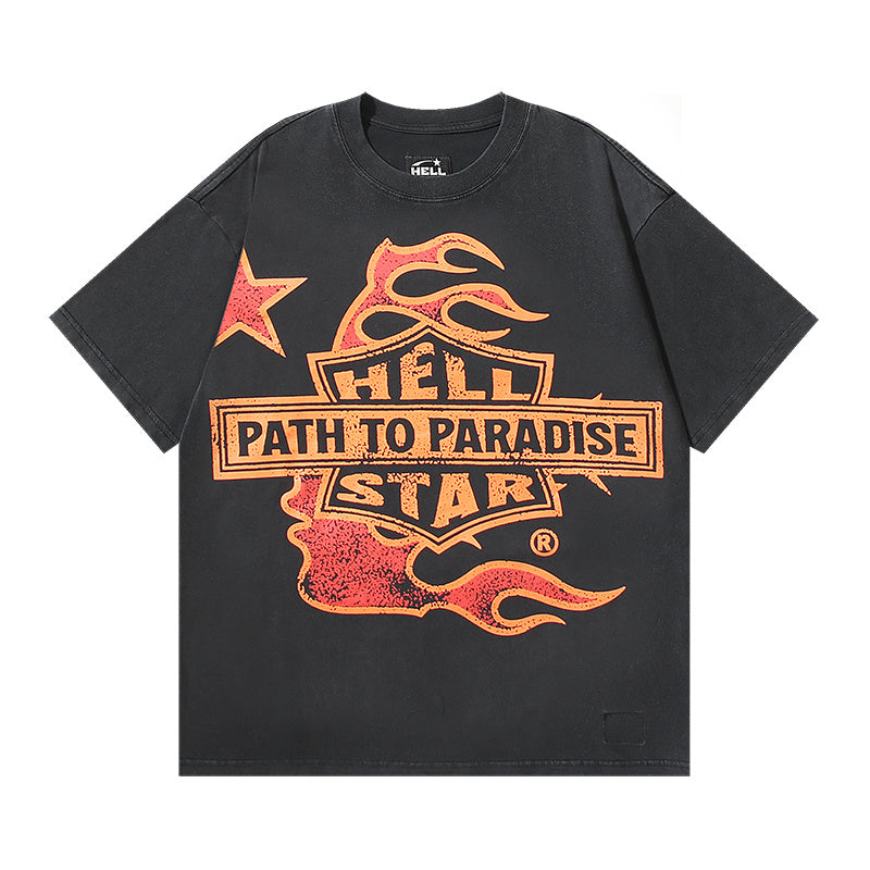Hellstar Path To Paradise Biker Tour T-Shirt 'Black'