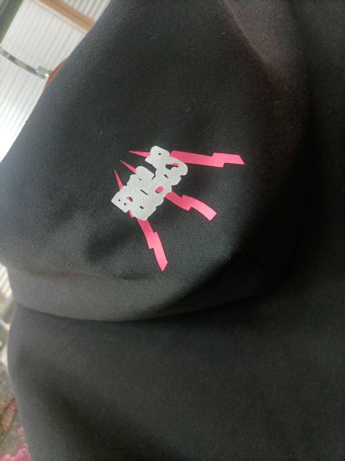 Sp5der Worldwide Pink Black 555 Hoodie