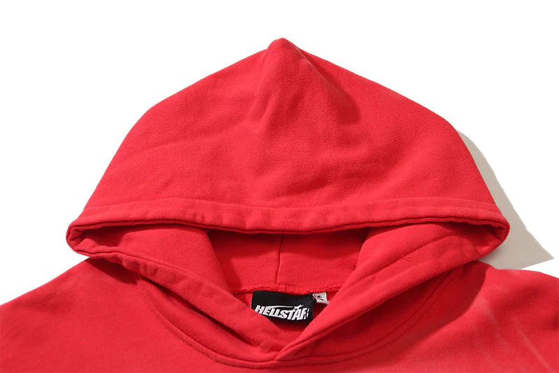 HELLSTAR Studios Records Hoodie Washed Red
