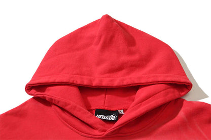 HELLSTAR Studios Records Hoodie Washed Red
