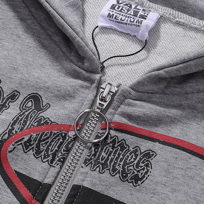 Vale Forever "Sade" Valley Full Zip Hoodie Grey