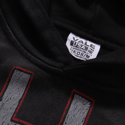 Vale Forever "Valley Sport Dept" Black Bulldog Graphic Hoodie