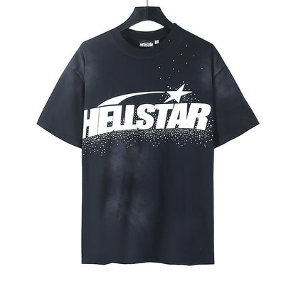 Hellstar Graphic Logo Vintage Washed Black T-Shirt