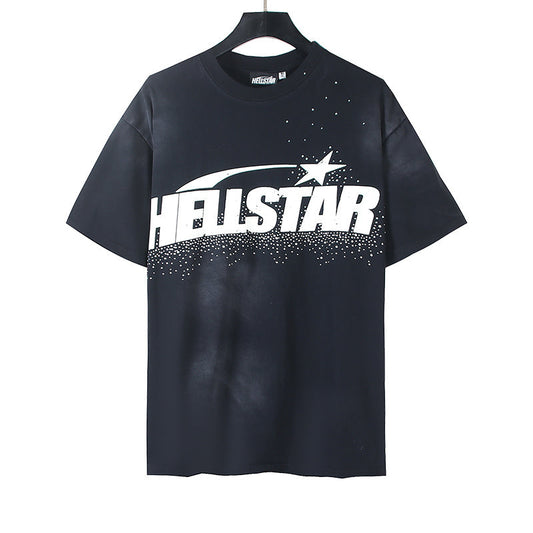 Hellstar Graphic Logo Vintage Washed Black T-Shirt