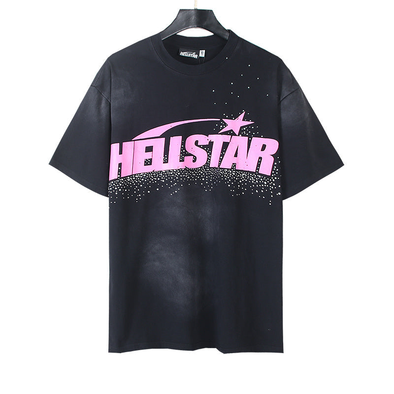 Hellstar Classic Rhinestone T-Shirt 'Pink'