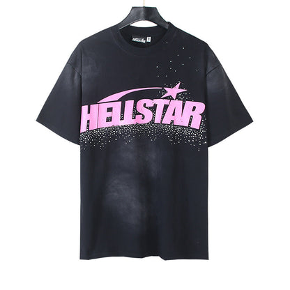 Hellstar Classic Rhinestone T-Shirt 'Pink'