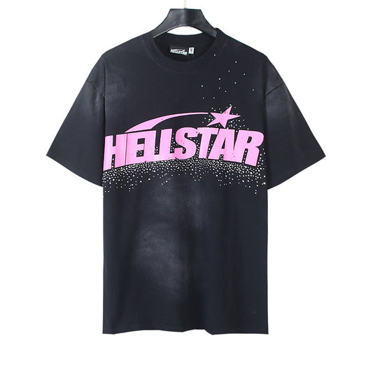 Hellstar Classic Rhinestone T-Shirt 'Pink'