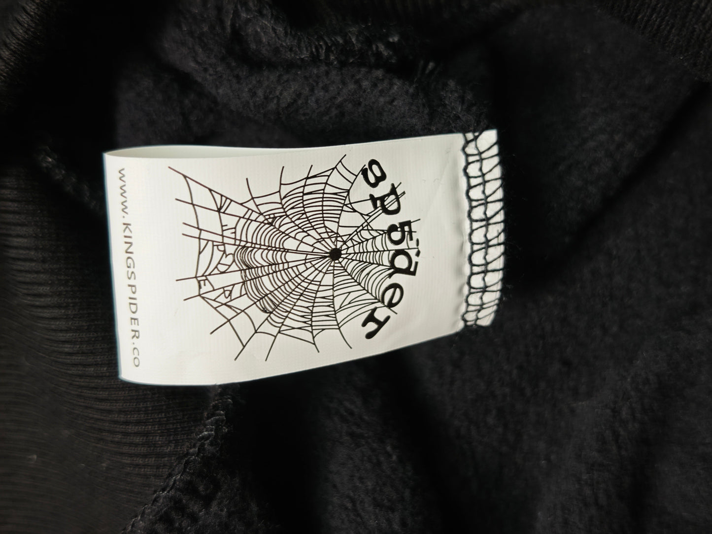 Sp5der OG Web V2 Hoodie Black Orange