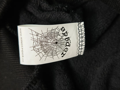 Sp5der OG Web V2 Hoodie Black Orange