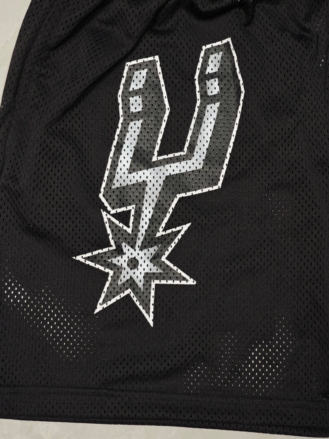 Eric Emanuel EE x NBA San Antonio Spurs Mesh Shorts Black