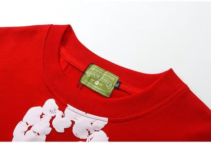 Denim Tears Cotton Wreath T-Shirt Red