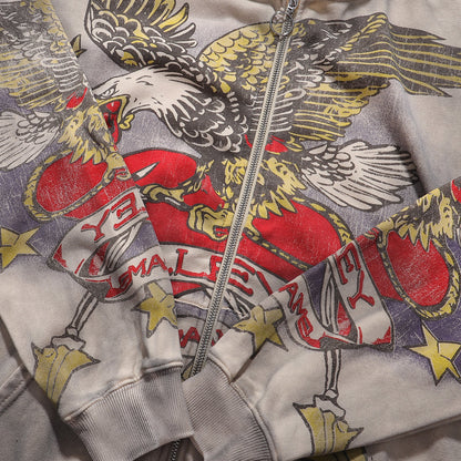 Vale Forever Nostalgia Zip Up 'Tattered/Grey'