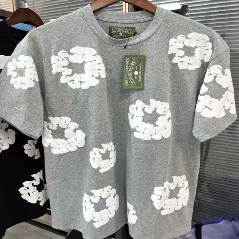 Denim Tears Cotton Wreath T-Shirt Grey