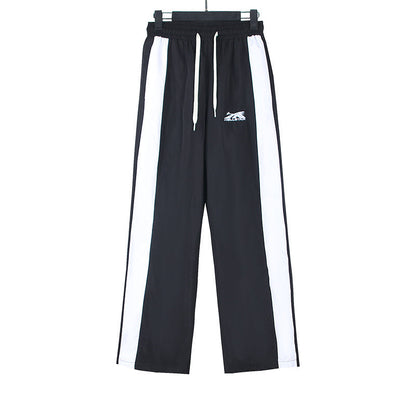Hellstar Colorblock Side Stripe Track Pants Black/White