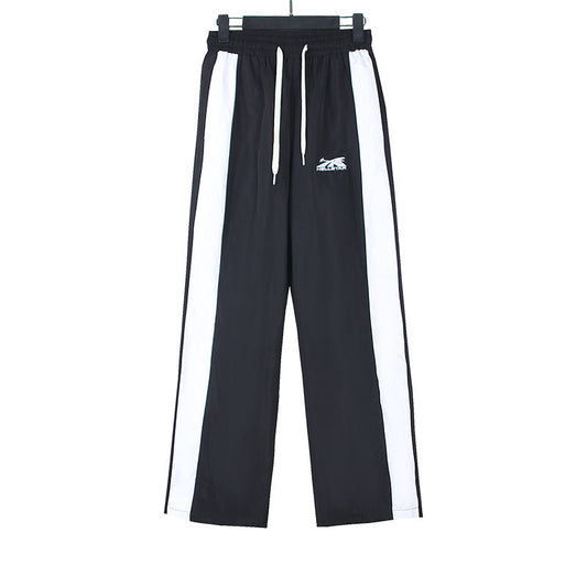 Hellstar Colorblock Side Stripe Track Pants Black/White