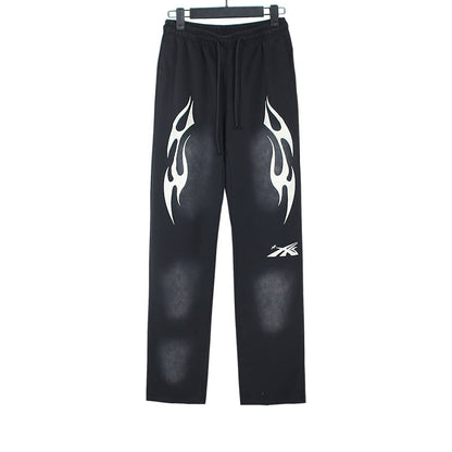 Hellstar Tribal Flame Graphic Print Sweatpants