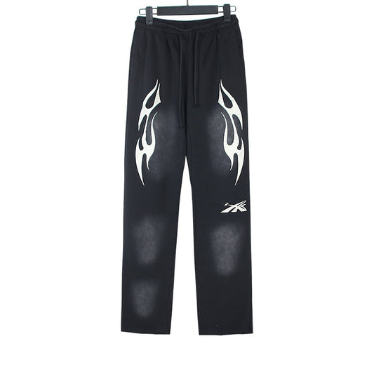 Hellstar Tribal Flame Graphic Print Sweatpants