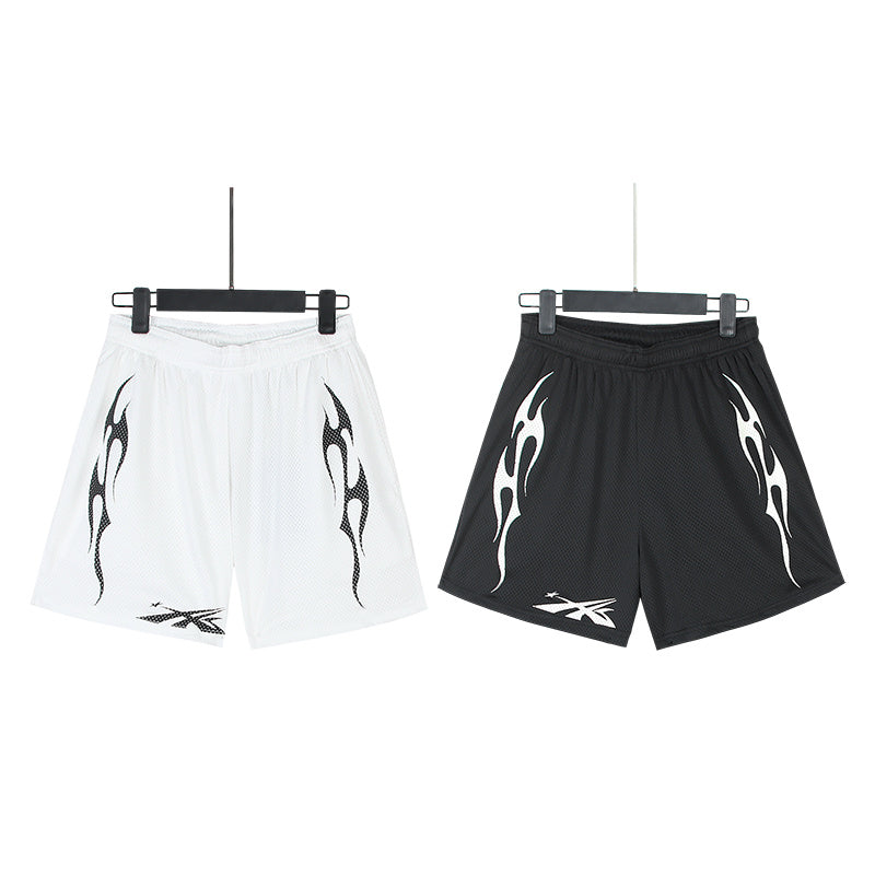 Hellstar Shard Flame Mesh Basketball Shorts