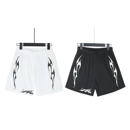 Hellstar Shard Flame Mesh Basketball Shorts