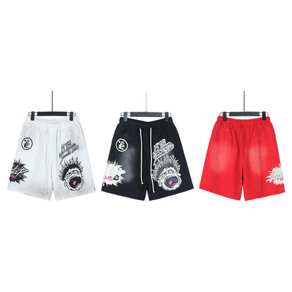 Hellstar What Heaven Sounds Like Flame Sweat Shorts