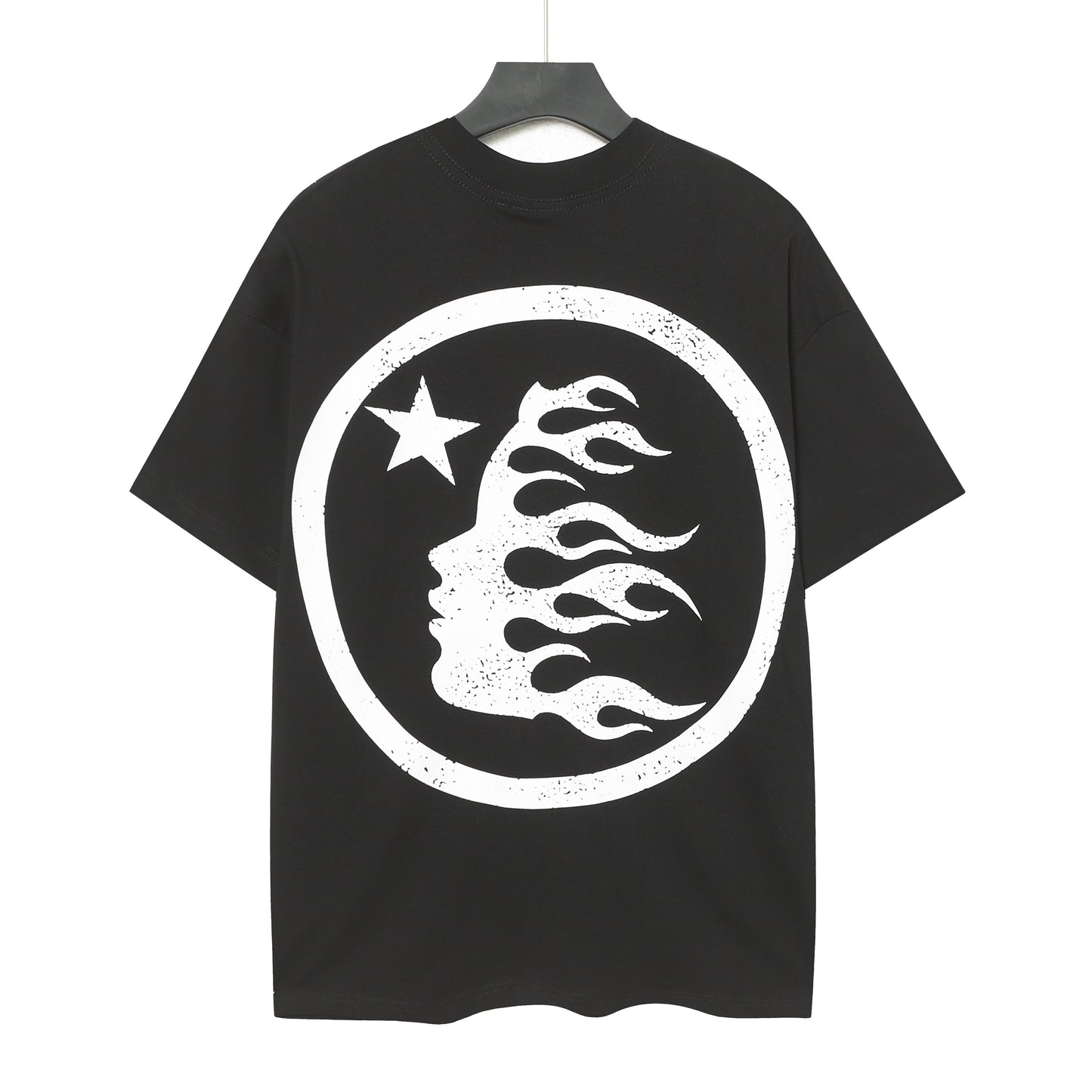 Hellstar Graphic Logo Rhinestone Vintage Black T-Shirt