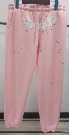 Sp5der Wait Web Sweatpant Grey Pink