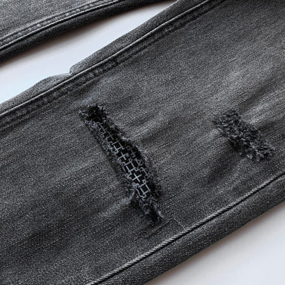 Ksubi Chitch Slim Men's Distressed Washed Grey Jeans