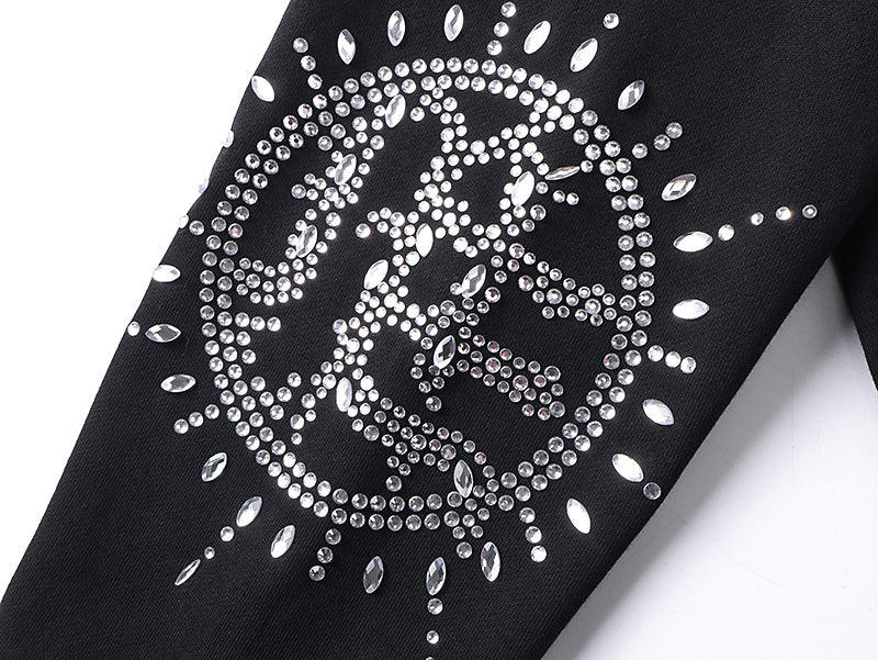 Mixed Emotion Eclipse rhinestone-embellishment Hoodie