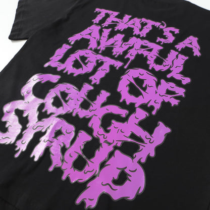 That's A Awful Lot Of Cough Syrup Skeleton Grave Graphic T-Shirt