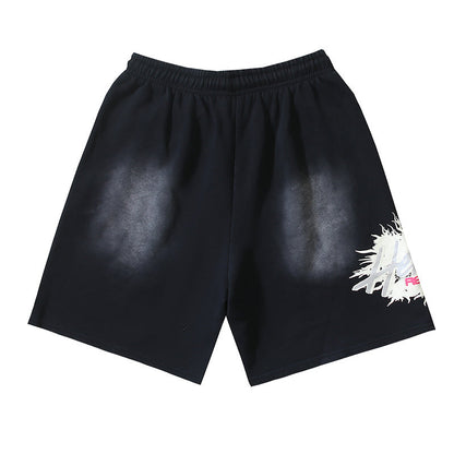 Hellstar What Heaven Sounds Like Flame Sweat Shorts