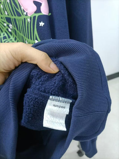 Sp5der OG Web Hoodie Navy
