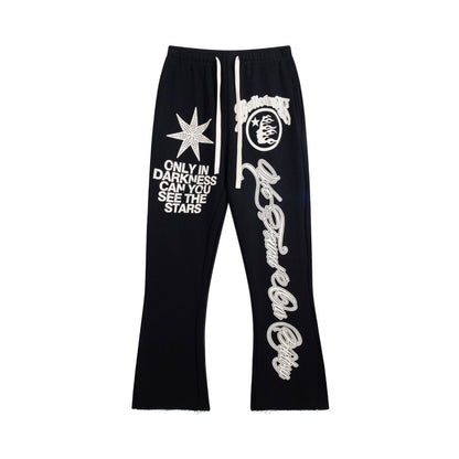 Hellstar "Only In Darkness" Flare Sweatpants Black